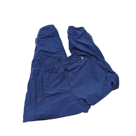 Lands End Men's Navy Blue Side Seam Zipper Sweatpants Warm Up Pants Size Medium - Picture 4 of 7